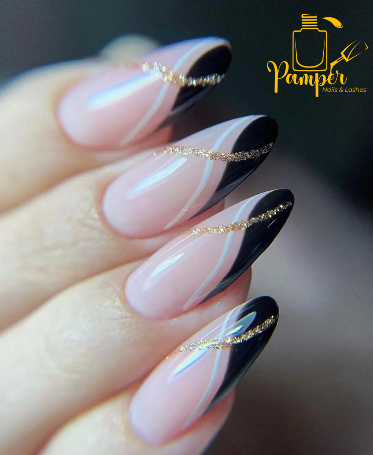 Pamper Nails & Lashes logo